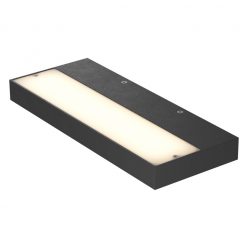 LED falilámpa, APEX indirekt fényű, fekete 32x13 cm