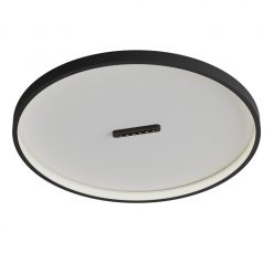 LED mennyezeti lámpa BUTTON, fekete, 61 cm