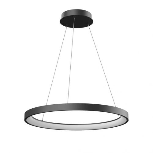 ICONIC minimál LED függőlámpa, fekete, 78 cm, 3731lm