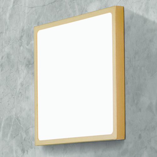 LERO modern LED mennyezeti lámpa, matt arany, 30cm, kerek