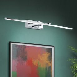 PUBLIO LED képmegvilágító lámpa, króm, 75 cm