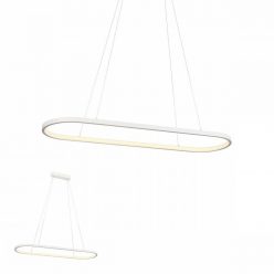 LAP modern LED csillár, fehér, 91x26 cm