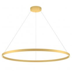 FEBE modern LED függőlámpa, arany, 120cm átmérő