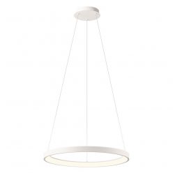 ICONIC minimál LED függőlámpa, matt fehér, 58 cm