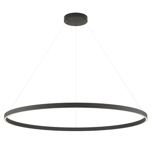 FEBE modern LED függőlámpa, fekete, 120cm átmérő