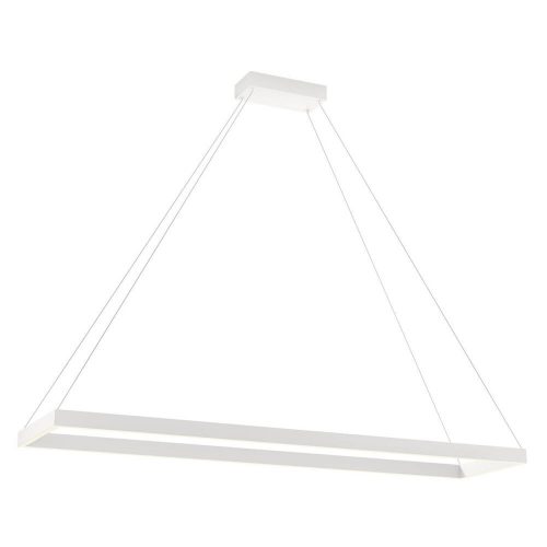 FEBE modern LED függőlámpa, fehér, 30x120 cm