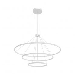 ORBIT LED csillár, matt fehér, 40/80/120 cm-TRIAC