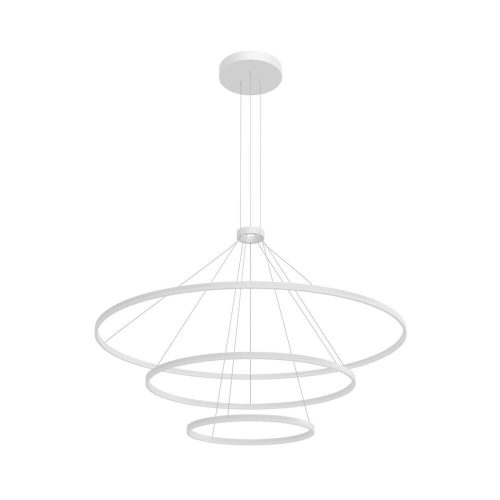 ORBIT LED csillár, matt fehér, 40/80/120 cm-TRIAC