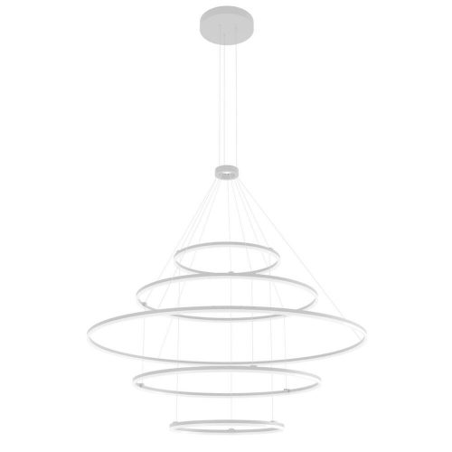 ORBIT LED csillár, ?60+?100+?150+?100+?60cm, fehér, TRIAC