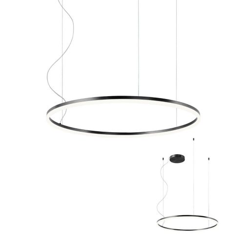 LED függőlámpa ORBIT, fekete, ?80cm, DALI rendszerhez