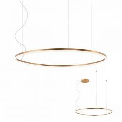   ORBIT LED függeszték, bronz, 100 cm, szabályozható fényerő