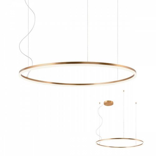 ORBIT LED függeszték, bronz, 100 cm, szabályozható fényerő