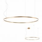 LED függőlámpa, ORBIT,bronz, Ø120cm, DALI rendszerhez