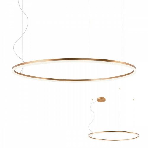 LED függőlámpa, ORBIT,bronz, Ø120cm, DALI rendszerhez