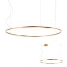 LED függőlámpa, ORBIT,bronz, Ø120cm, DALI rendszerhez