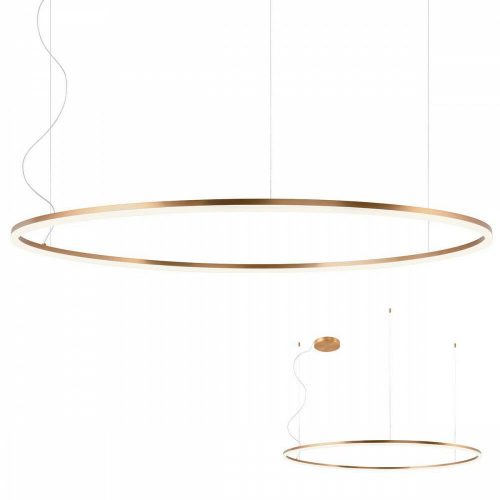 ORBIT LED függőlámpa, Ø150cm, bronz színű, dimmelhető