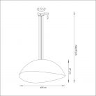 Függőlámpa SOLARIS, 70 cm, fehér-arany