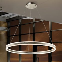 HELIA LED függőlámpa, 100 cm, ezüst