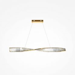 KRONE LED függőlámpa, csavart, 100 cm